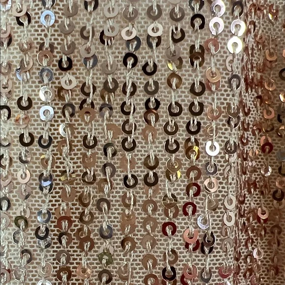 Anthropologie x Mare Mare Rose Gold Sequin Duster Cardigan Small - Picture 7 of 11